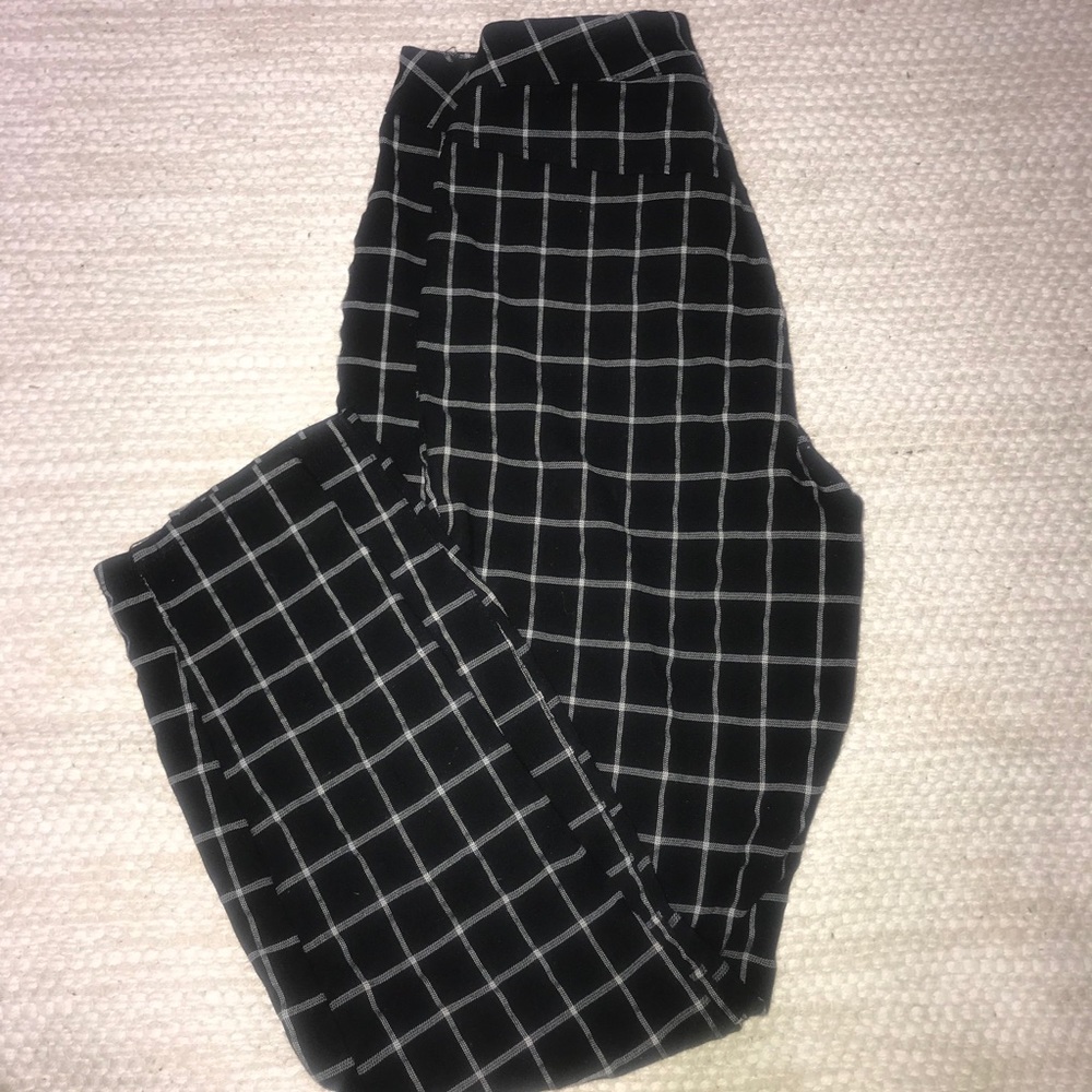 PacSun Black Windowpane Joggers